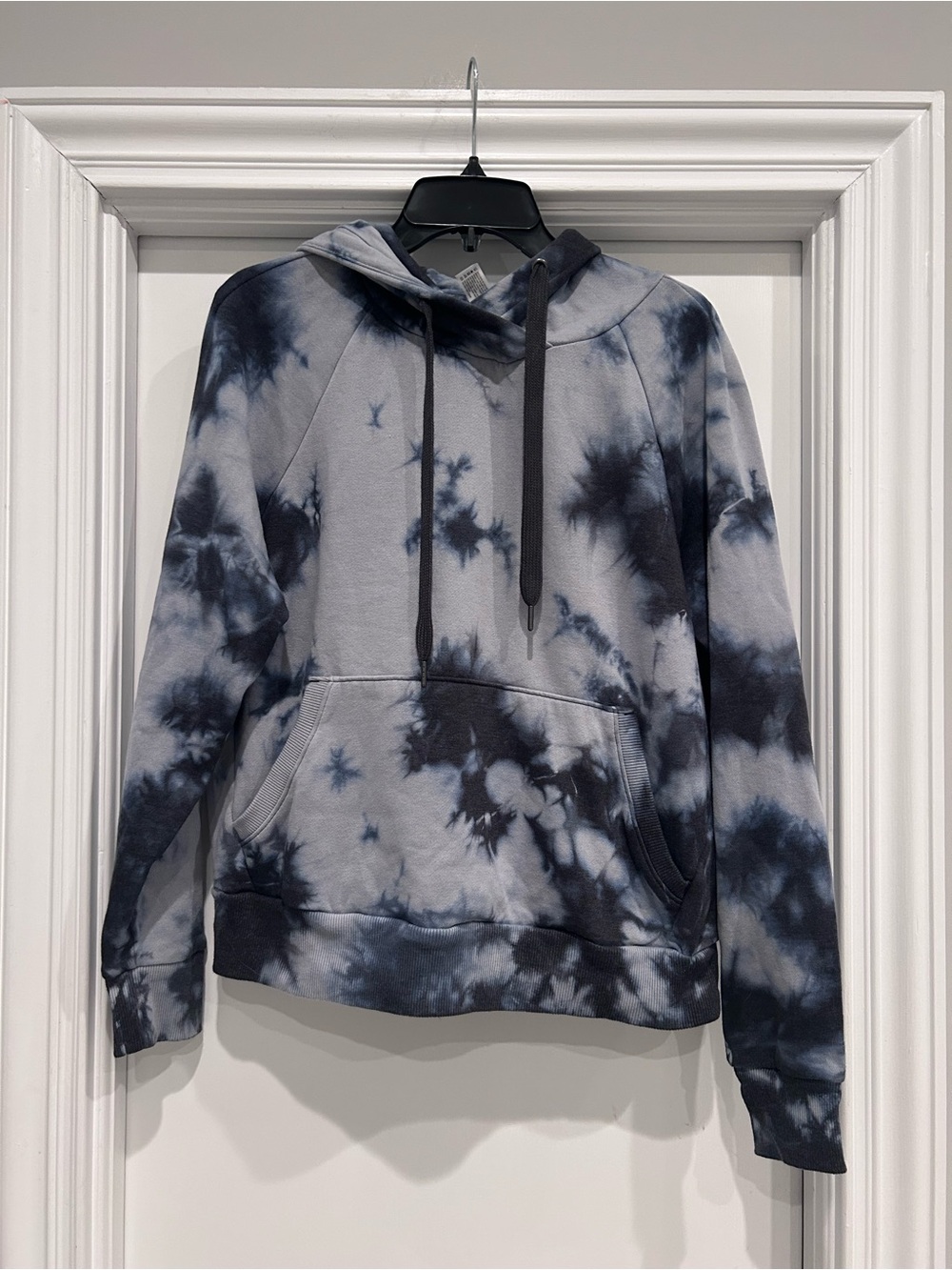 Tie-Dye Hooded Sweatshirt - Gray/Black